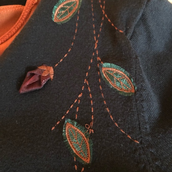 Charter Club Black embossed sweater (Small P) - Picture 3 of 7